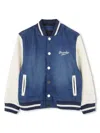 Givenchy Logo Bomber Jacket In Blue