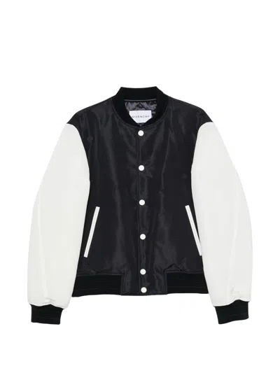 Givenchy Logo Bomber Jacket In Blue