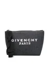 Givenchy Logo Bow Small Make Up Bag In Blue
