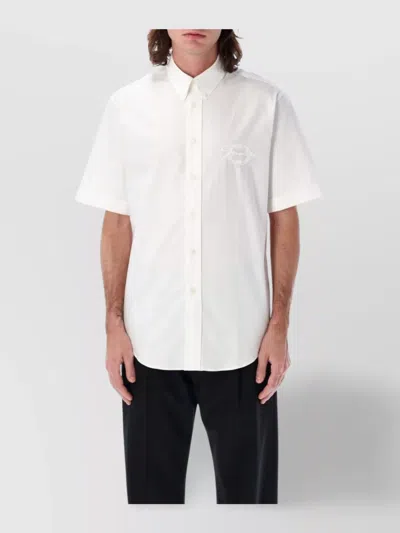 Givenchy Logo Bowling Shirt Short Sleeves In White