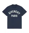 Givenchy Navy Blue Cotton Oversize T-shirt In Blue