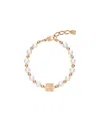 Givenchy 4g Bracelet In Metal With Pearls In Yellow