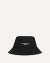 Givenchy Men Black Cotton Blend Bucket Hat In Black