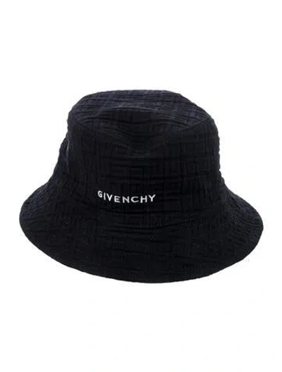 Pre-owned Givenchy Logo Bucket Hat In Black