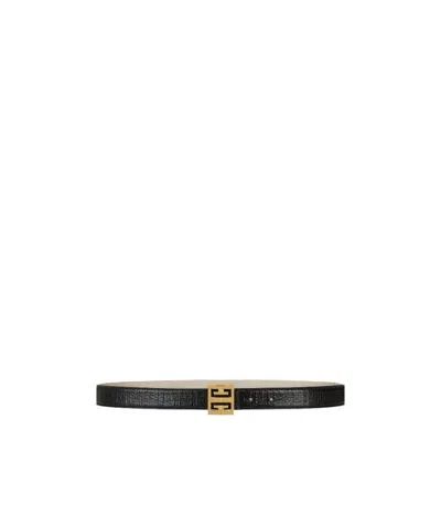Givenchy Logo Buckle Double-sided Belt In Black