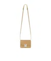 Givenchy Logo-buckle Leather Crossbody Bag In Nude