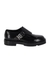 Givenchy Squared Derbies In Leather With 4g Buckle In Black