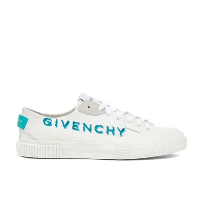 Givenchy Logo Canvas Trainers In White