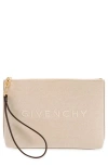 GIVENCHY LOGO CANVAS TRAVEL POUCH