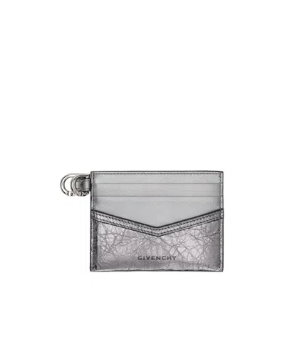 Givenchy Logo Card Bag In Gray
