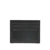 Givenchy Men Black Card Holder With Embossed Logo Lettering On Front And Rear In Leather Man In Black