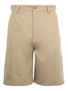 Givenchy Logo Cargo Shorts In Brown