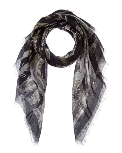 Givenchy Logo Cashmere-blend Scarf In Black