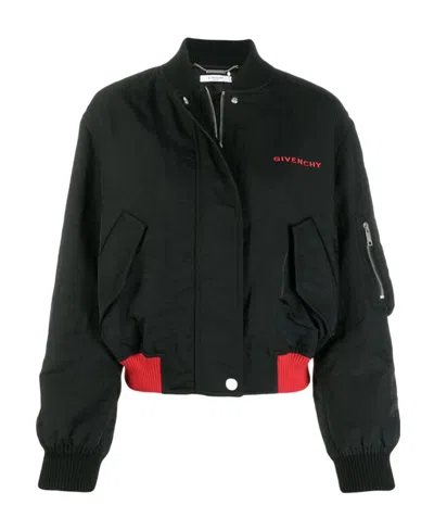 Givenchy Logo Casual Jacket In Black