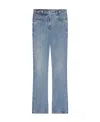 Givenchy Boot Cut Pants In Denim With Chain Details In Blue