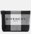 Givenchy Logo Checked Pouch In Black