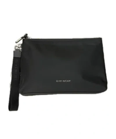 Givenchy Logo Clutch In Black