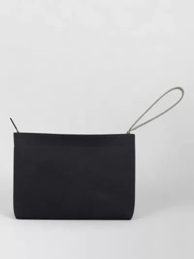 Givenchy Logo Clutch Pouch Detachable Wrist Strap In Black
