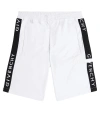 Givenchy Logo Cotton-blend Bermuda Shorts In White