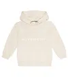 Givenchy Logo Cotton-blend Hoodie In Cream