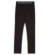 Givenchy Logo Cotton-blend Leggings In Black