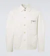 Givenchy Logo Cotton Canvas Jacket In White