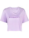 GIVENCHY GIVENCHY LOGO COTTON CROPPED T-SHIRT