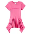 Givenchy Logo Cotton Dress In Pink