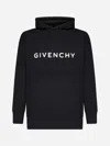 Givenchy Logo-print Hoodie In Black