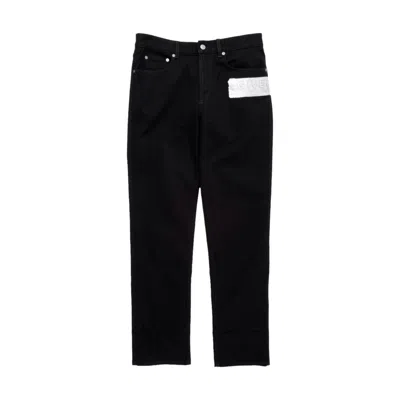 Givenchy Logo Cotton Jeans In Black