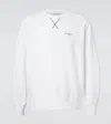 Givenchy White Couture Seam Sweatshirt With Embroidered Logo In White