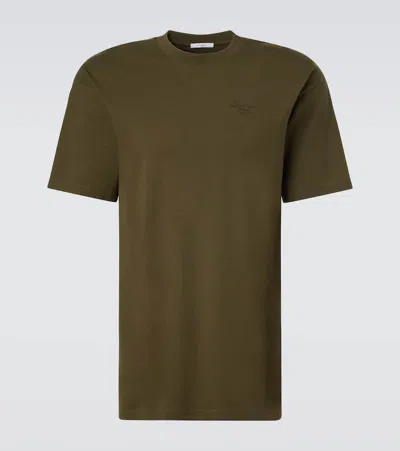 Givenchy Logo Cotton Jersey T-shirt In Green
