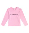 Givenchy Longsleeve Aus Baumwoll-jersey In Pink