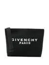 Givenchy Logo Cotton Pouch In Black
