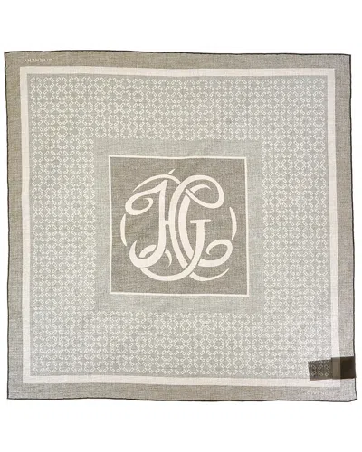 Givenchy Logo Cotton Scarf In Brown