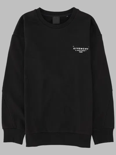 Givenchy Logo Cotton Sweatshirt In Black