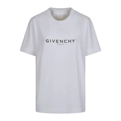 Givenchy 4g Emblem Printed Crewneck T-shirt In White