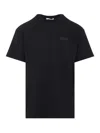 Givenchy Black Crewneck T-shirt With Logo Patch On The Front In Cotton Man In Multi