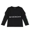 Givenchy Logo Cotton T-shirt In Black