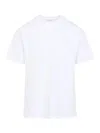 Givenchy Men White Crew Neck T-shirt With Logo On Front And Back In Cotton Man In Multi