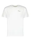Givenchy Men White Crew Neck T-shirt With Logo On Front And Back In Cotton Man In Neutral