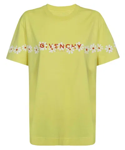 Givenchy Logo Cotton T-shirt In Green