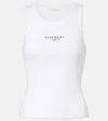Givenchy Slim Tank Top With Logo Print In White