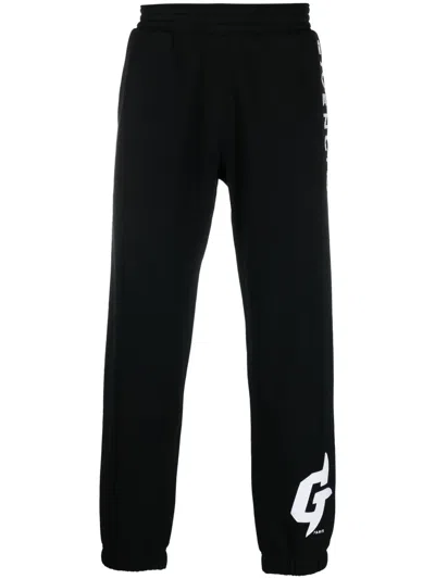 Givenchy Logo Cotton Track Pants In Black