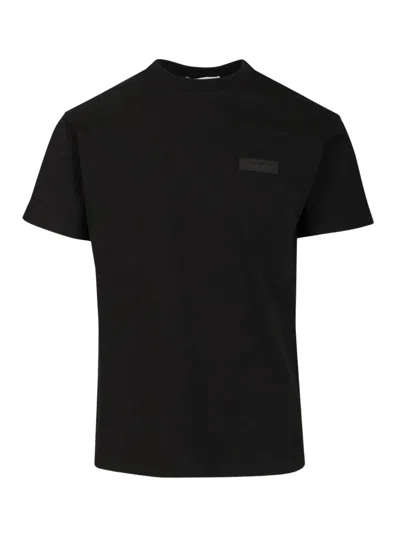 Givenchy Logo Cotton T-shirt In Black
