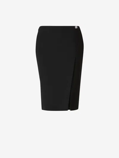 GIVENCHY GIVENCHY LOGO CREPE MINI SKIRT
