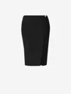 GIVENCHY GIVENCHY LOGO CREPE MINI SKIRT