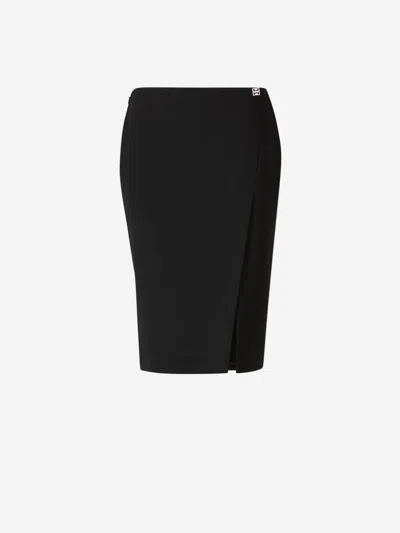 Givenchy 4g Plaque Mini Skirt In Metal Logo On The Front