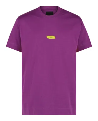 Givenchy Man T-shirt Mauve Size Xl Cotton In Purple