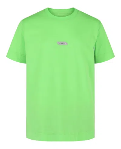 Givenchy Logo Crewneck Short-sleeve T-shirt In Green